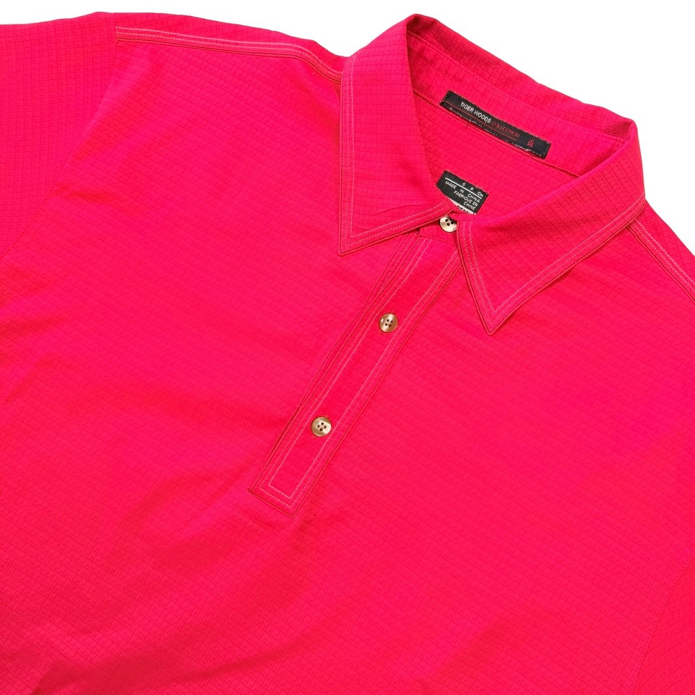 Nike Tiger Woods Collection Golf Polo Shirt Men's S Red Fit Dry 220965-679